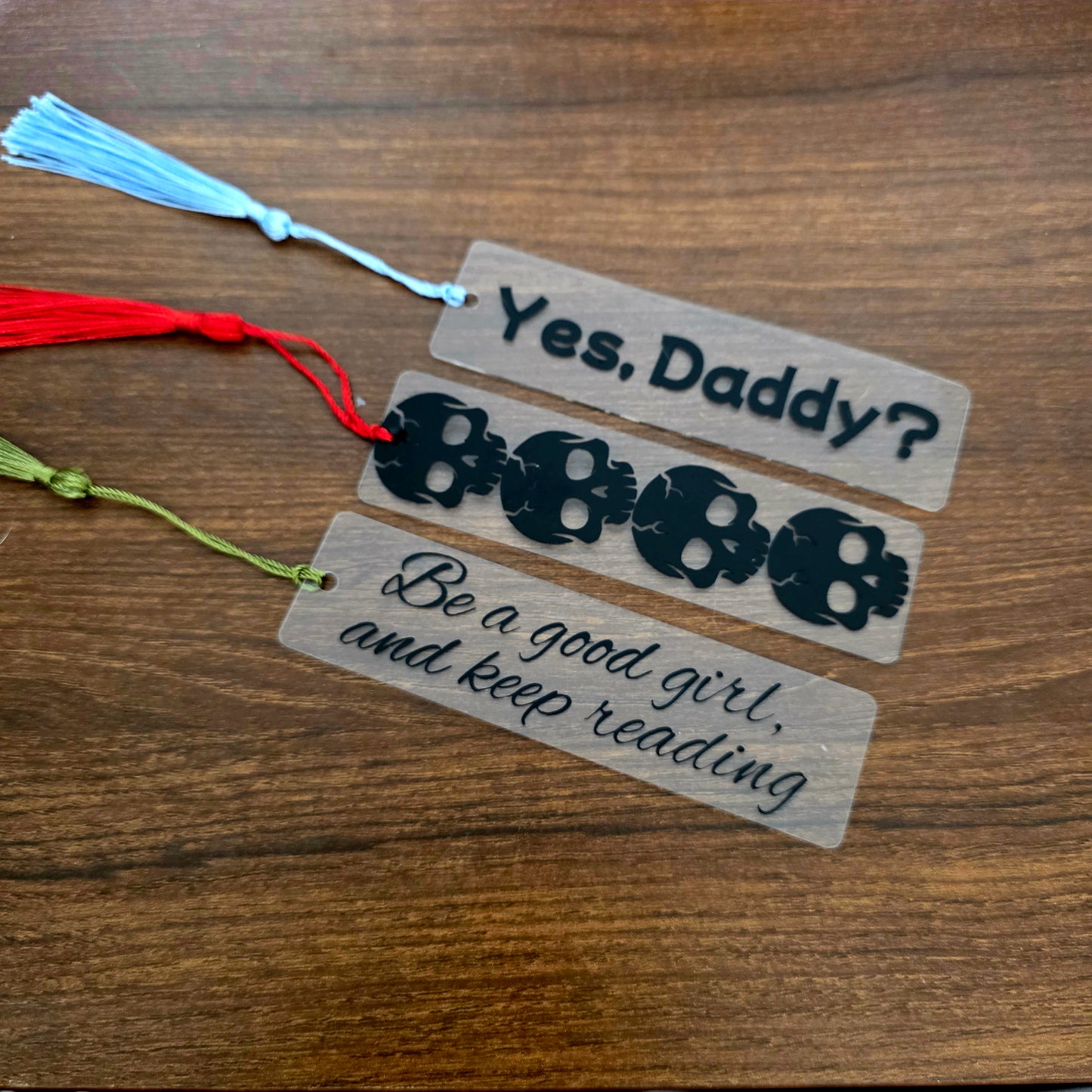 Dark Romance Acrylic Bookmark – Set of 3