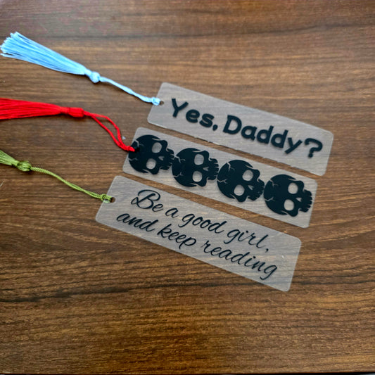 Dark Romance Acrylic Bookmark – Set of 3