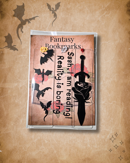 Fantasy Acrylic Bookmark – Set of 3